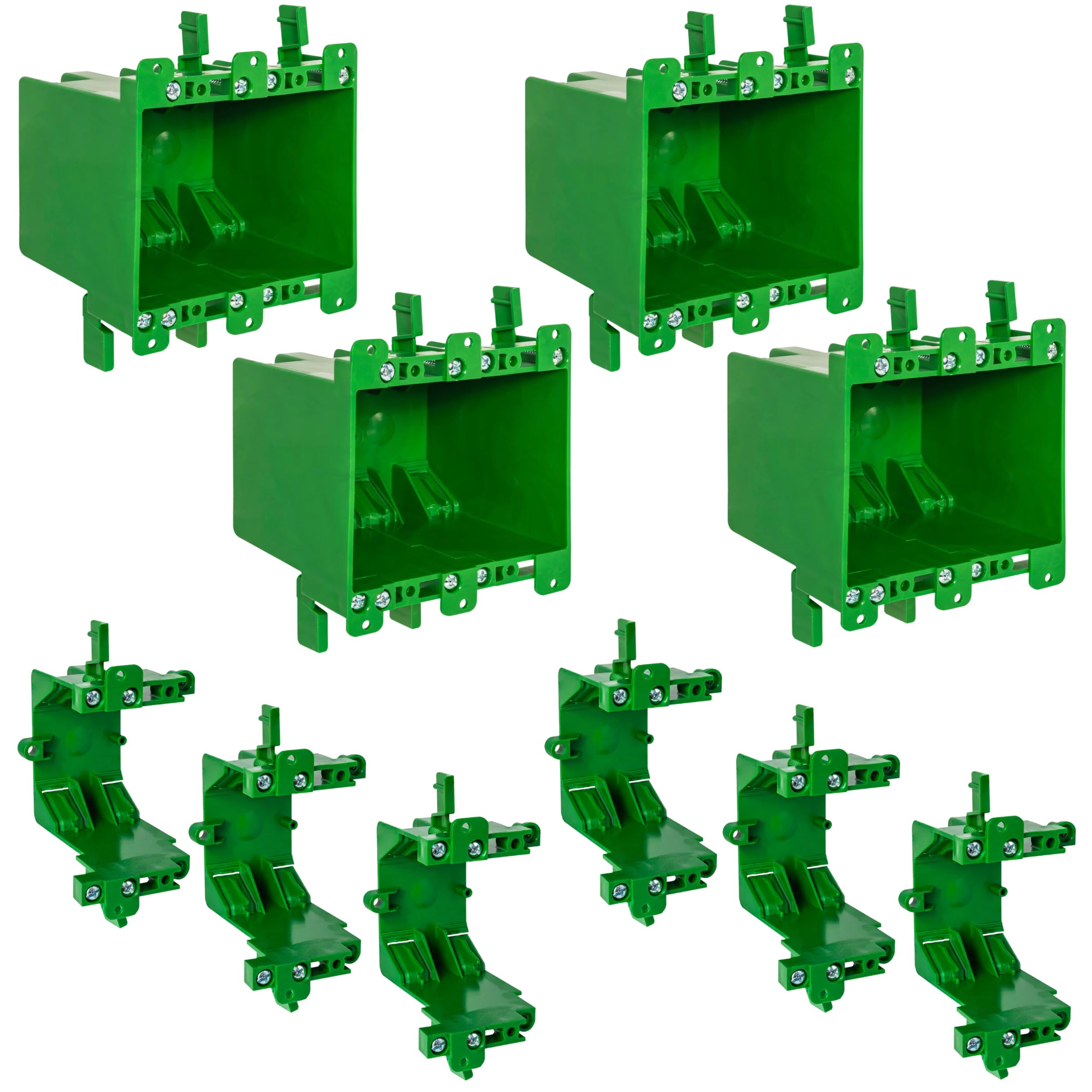 OneBoxForAll Old Work Bundle Kit – 4 Double Gang Electrical Boxes
